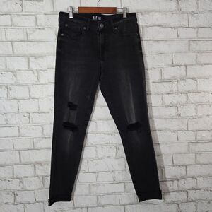 GAP distressed "universal‎ legging" jeans